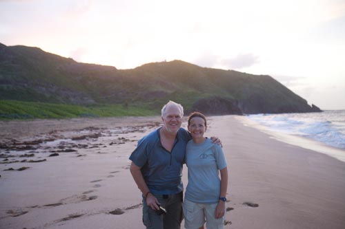 Steve and Kimberly on St. Kitts.
